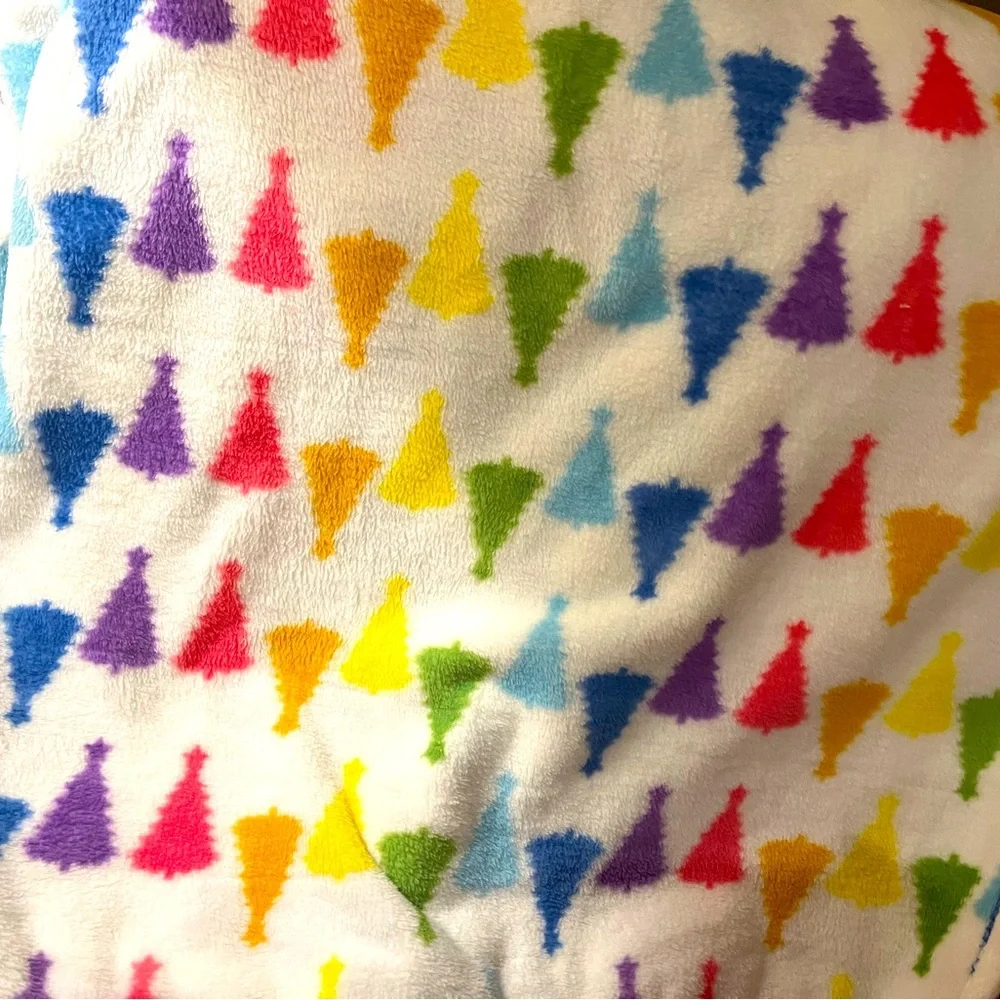 Brand New/ Unused - Yummy Soft Throw/ Joy Pillow - Bright Colors Christmas Decor